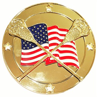 MDL-3 Flag Lacrosse Medal ***AS LOW AS $2.85 each***